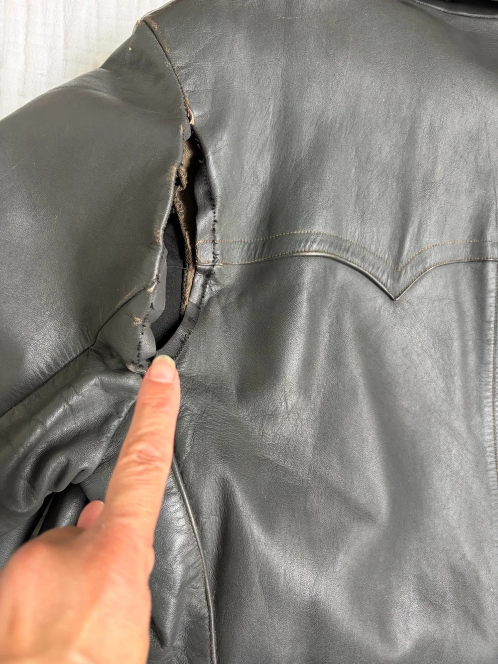 Rare German Leather Convertible Motorcycle Trench Coat WWII Era? Astor Hardware